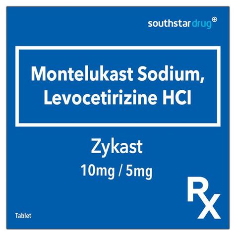 Buy Rx: Zykast 10 mg / 5 mg Tablet Online – .